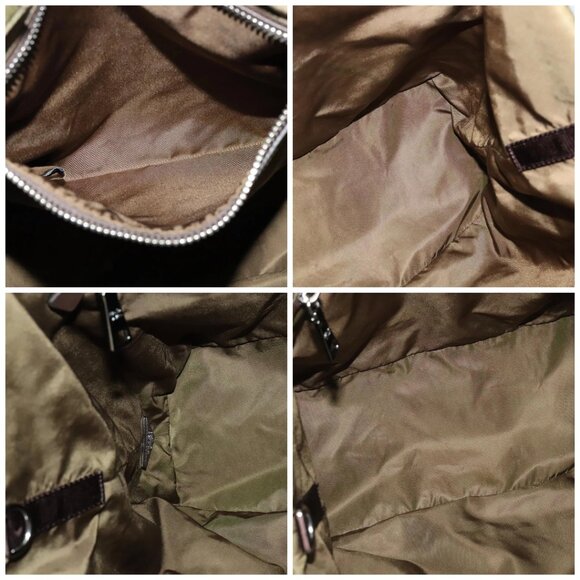 PRADA Hand Bag Nylon 2way Khaki - Picture 15 of 16